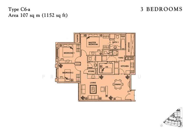 Yishun Sapphire, 42 Canberra Drive, Sembawang / Yishun, 3 Bedrooms, 1,152 sqft, Condominium For Sale, by Lee Gek Keng (G K Lee), 500229426 - 2D - PropertyGuru.com.sg