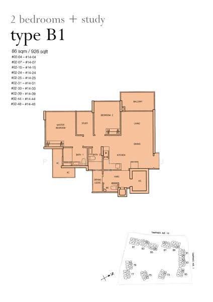 Waterview, 75 Tampines Avenue 1, Pasir Ris / Tampines, 2 Bedrooms, 926 sqft, Condominium For Rent, by Shanel Liew, 23908528 - 2D - PropertyGuru.com.sg