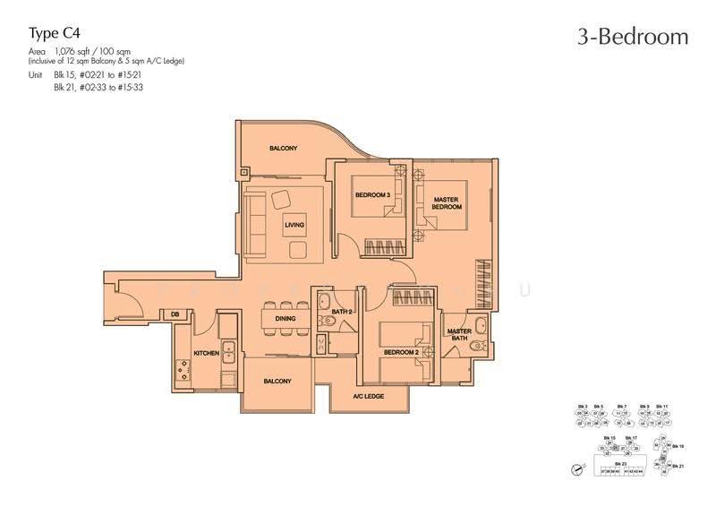 Arc at Tampines, Tampines Avenue 8, Pasir Ris / Tampines, 3 Bedrooms, 1,076 sqft, Condominium For Sale, by Dino N, 500277541 - 2D - PropertyGuru.com.sg