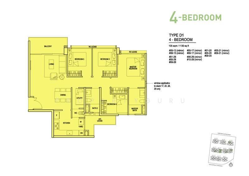 Bellewaters, 11 Anchorvale Crescent, Hougang / Punggol / Sengkang, 4 Bedrooms, 1,130 sqft, Condominium For Sale, by Chia Hui Ting, 500288843 - 2D - PropertyGuru.com.sg