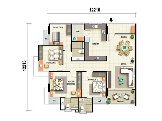 D’zone Condominium - Floor Plan