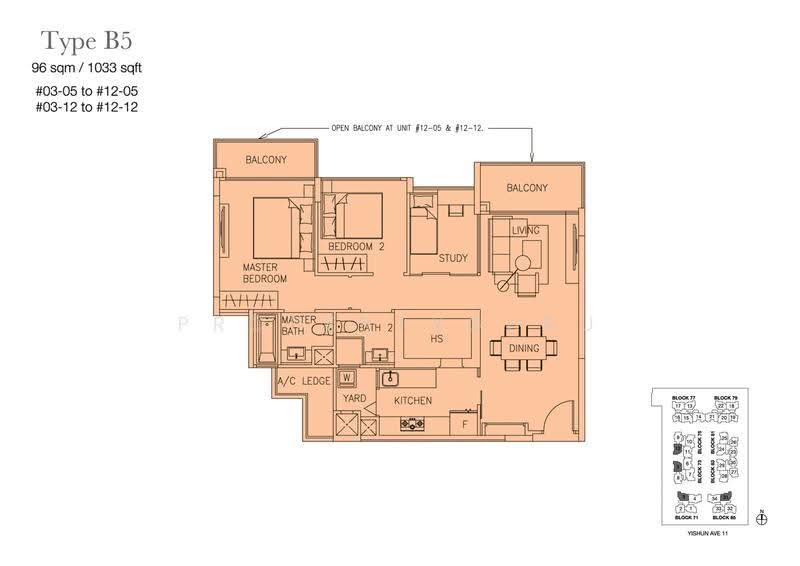 The Canopy, 73 Yishun Avenue 11, Sembawang / Yishun, 2 Bedrooms, 1,023 sqft, Condominium For Sale, by Eric Tay CK, 500270410 - 2D - PropertyGuru.com.sg