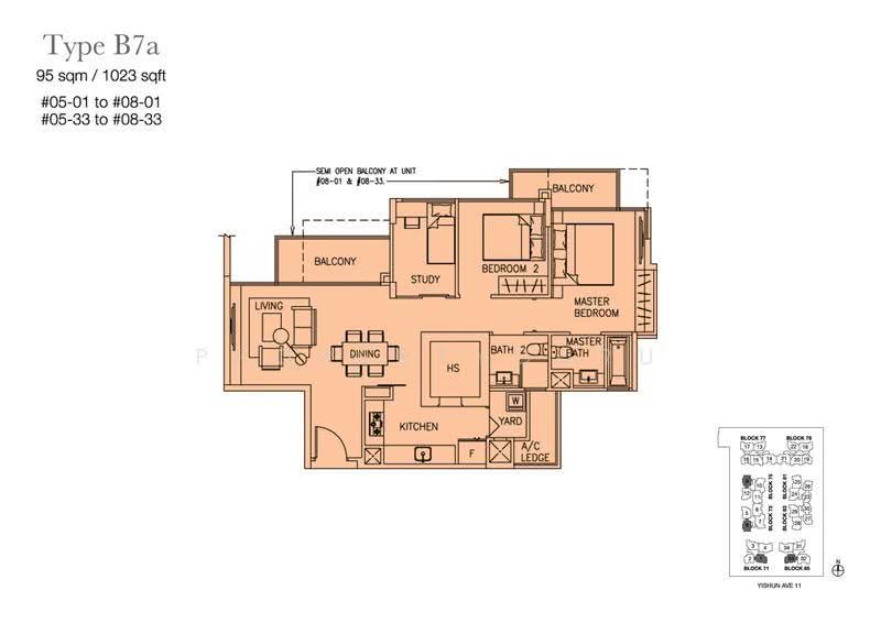 The Canopy, 85 Yishun Avenue 11, Sembawang / Yishun, 3 Bedrooms, 1,023 sqft, Condominium For Sale, by Douglas Quah, 500290854 - 2D - PropertyGuru.com.sg