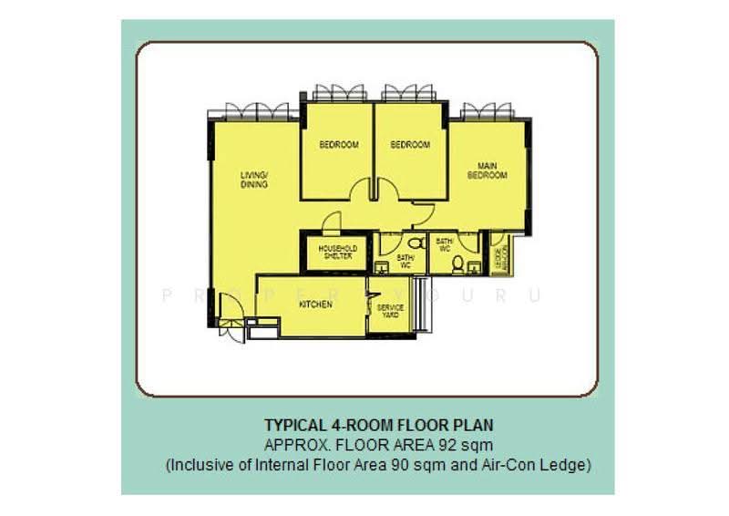 315C Yishun Greenwalk, 315C Yishun Avenue 9, Sembawang / Yishun, 3 Bedrooms, 990 sqft, HDB Flat For Sale, by Chris Tan, 500290904 - 2D - PropertyGuru.com.sg