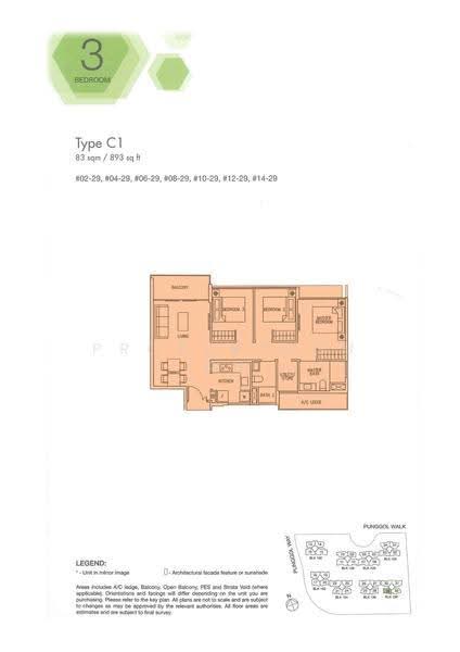 Ecopolitan, 138 Punggol Walk, Hougang / Punggol / Sengkang, 3 Bedrooms, 894 sqft, Condominium For Sale, by Sean Yin, 500279023 - 2D - PropertyGuru.com.sg