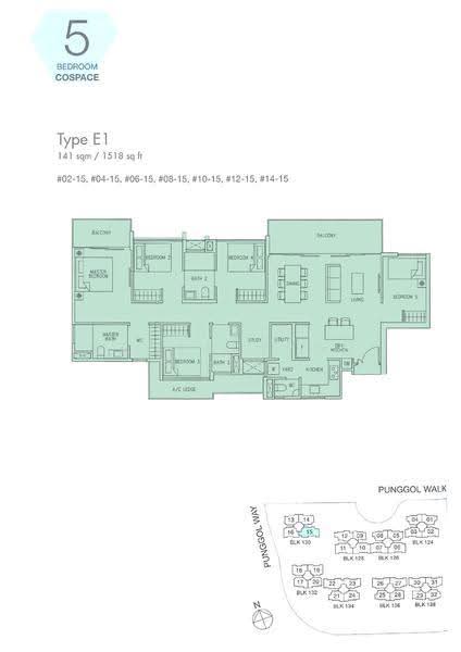Ecopolitan, 130 Punggol Walk, Hougang / Punggol / Sengkang, 5 Bedrooms, 1,518 sqft, Condominium For Sale, by Thomas Lim, 500274931 - 2D - PropertyGuru.com.sg