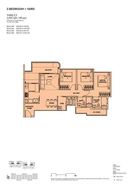Hundred Palms Residences, 266 Yio Chu Kang Road, Hougang / Punggol / Sengkang, 3 Bedrooms, 1,055 sqft, Condominium For Rent, by Cassie Lam 林羿伶, 500287290 - 2D - PropertyGuru.com.sg