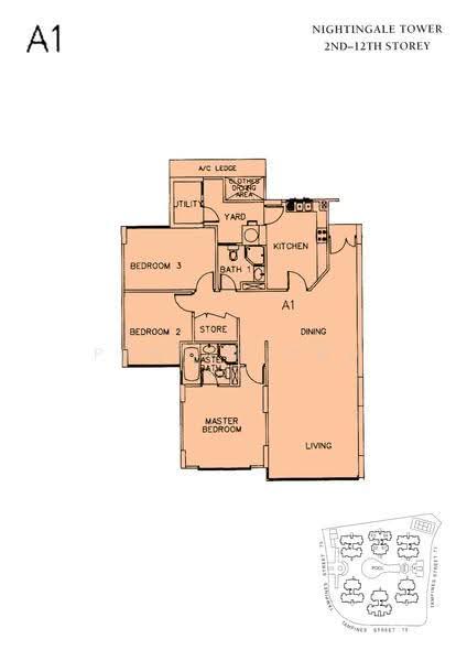 Pinevale, 4 Tampines Street 73, Pasir Ris / Tampines, 3 Bedrooms, 1,292 sqft, Condominium For Sale, by Jessica Liang, 500277300 - 2D - PropertyGuru.com.sg
