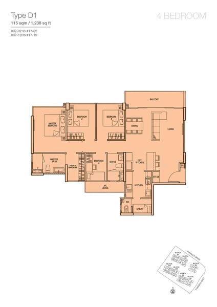 Riverparc Residence, 90 Punggol Drive, Hougang / Punggol / Sengkang, 4 Bedrooms, 1,238 sqft, Condominium For Sale, by Adriel Li Yewen, 500279110 - 2D - PropertyGuru.com.sg