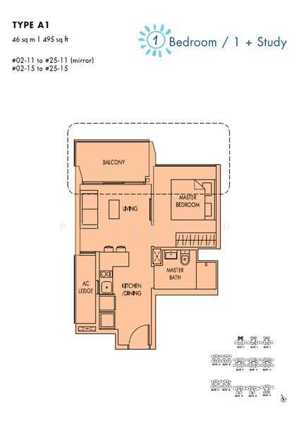 Sol Acres, 6 Choa Chu Kang Grove, Dairy Farm / Bukit Panjang / Choa Chu Kang, 1 Bedroom, 495 sqft, Condominium For Sale, by Fifi Huang, 500287198 - 2D - PropertyGuru.com.sg