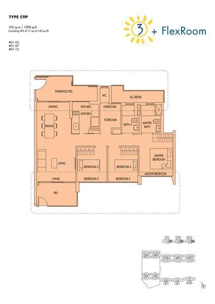 Sol Acres, 8 Choa Chu Kang Grove, Dairy Farm / Bukit Panjang / Choa Chu Kang, 3 Bedrooms, 1,098 sqft, Condominium For Sale, by S Shahlan, 500243097 - 2D - PropertyGuru.com.sg