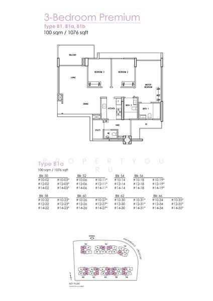 Treasure Crest, 60 Anchorvale Crescent, Hougang / Punggol / Sengkang, 3 Bedrooms, 1,152 sqft, Condominium For Rent, by Connie Lee, 500256241 - 2D - PropertyGuru.com.sg