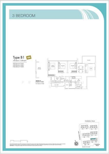 Twin Waterfalls, 100 Punggol Walk, Hougang / Punggol / Sengkang, 3 Bedrooms, 1,109 sqft, Condominium For Sale, by Gabriel Tan, 500236321 - 2D - PropertyGuru.com.sg