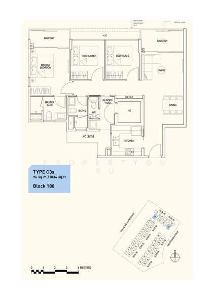 Westwood Residences EC, 188 Westwood Avenue, Boon Lay / Jurong / Tuas, 3 Bedrooms, 1,033 sqft, Condominium For Sale, by Ray Peh, 500276758 - 2D - PropertyGuru.com.sg