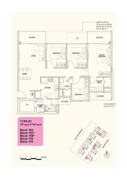 Westwood Residences EC, 184 Westwood Avenue, Boon Lay / Jurong / Tuas, 4 Bedrooms, 1,152 sqft, Condominium For Sale, by Tan Siew Ling, 500274340 - 2D - PropertyGuru.com.sg