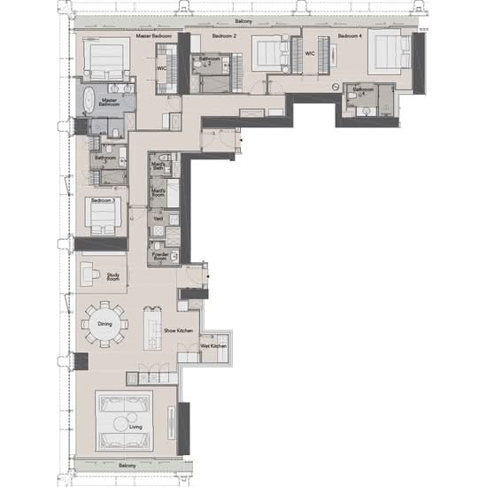 Nimit Langsuan : นิมิตร หลังสวน - Floor Plan