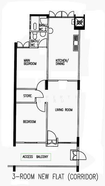 219 Ang Mo Kio Avenue 1, 219 Ang Mo Kio Avenue 1, Ang Mo Kio / Bishan / Thomson, 2 Bedrooms, 721 sqft, HDB Flat For Sale, by Samuel Chau, 500295013 - 2D - PropertyGuru.com.sg