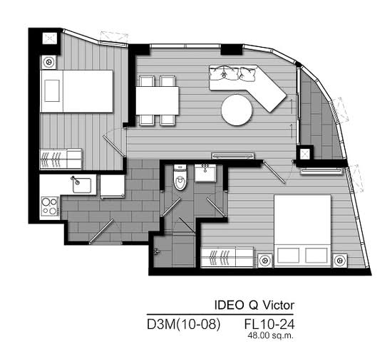 IDEO Q Victory : ไอดีโอ คิว วิคตอรี่ - Floor Plan