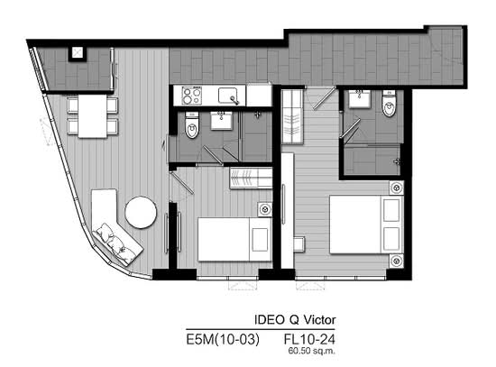 IDEO Q Victory : ไอดีโอ คิว วิคตอรี่ - Floor Plan