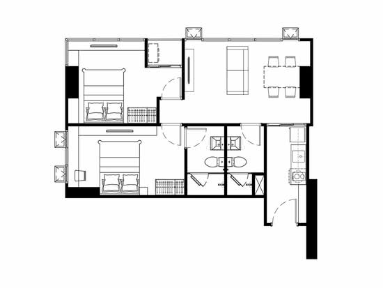 Knightsbridge Collage Sukhumvit 107 : ไนท์บริดจ์ คอลลาจ สุขุมวิท 107 - Floor Plan