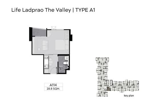 Life Ladprao Valley : ไลฟ์ ลาดพร้าว แวลลีย์ - Floor Plan