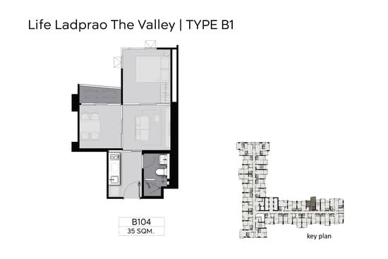 Life Ladprao Valley : ไลฟ์ ลาดพร้าว แวลลีย์ - Floor Plan