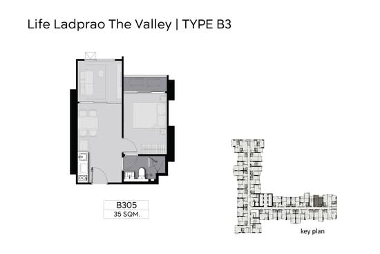 Life Ladprao Valley : ไลฟ์ ลาดพร้าว แวลลีย์ - Floor Plan