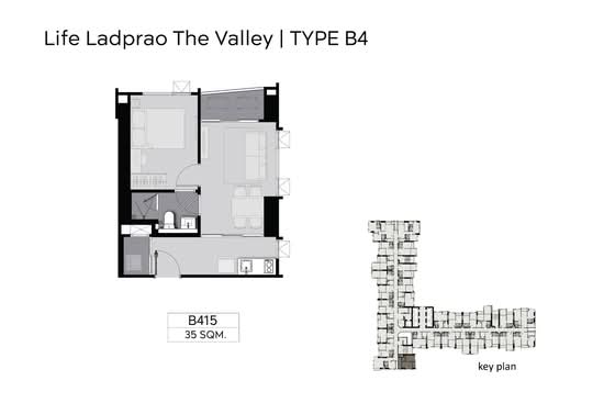 Life Ladprao Valley : ไลฟ์ ลาดพร้าว แวลลีย์ - Floor Plan