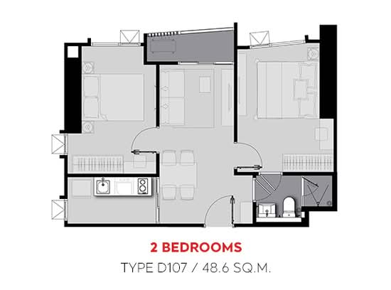 Life Ladprao Valley : ไลฟ์ ลาดพร้าว แวลลีย์ - Floor Plan
