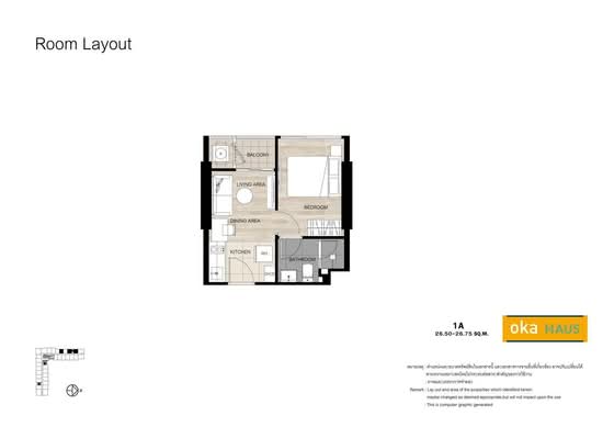 Oka Haus Sukhumvit 36 - Floor Plan