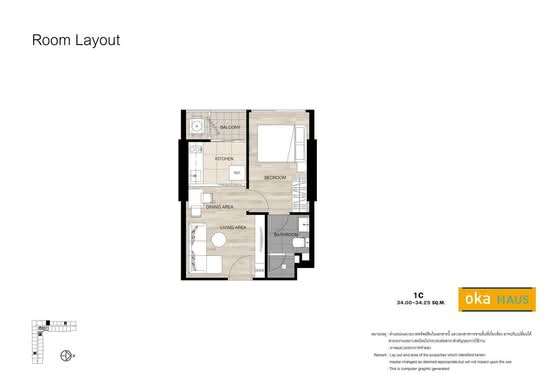 Oka Haus Sukhumvit 36 - Floor Plan