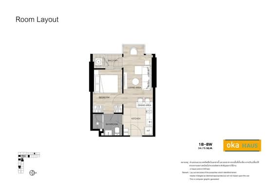 Oka Haus Sukhumvit 36 - Floor Plan