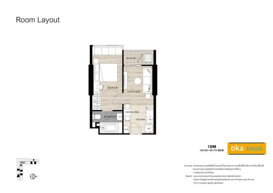 Oka Haus Sukhumvit 36 - Floor Plan