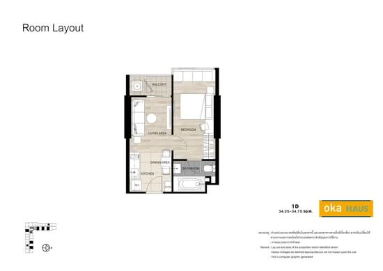 Oka Haus Sukhumvit 36 - Floor Plan