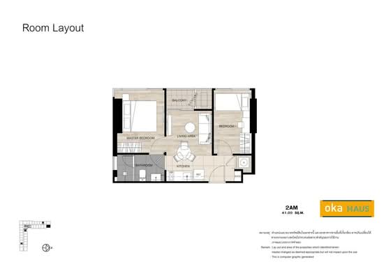 Oka Haus Sukhumvit 36 - Floor Plan