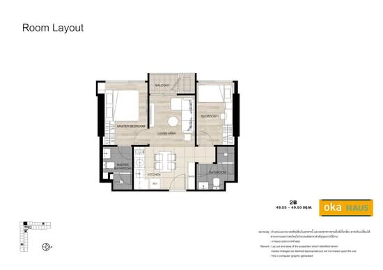 Oka Haus Sukhumvit 36 - Floor Plan