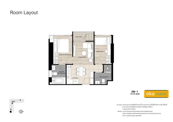 Oka Haus Sukhumvit 36 - Floor Plan