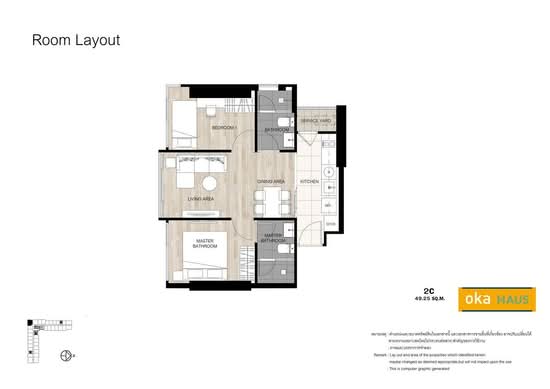 Oka Haus Sukhumvit 36 - Floor Plan