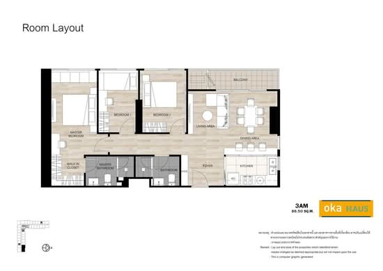 Oka Haus Sukhumvit 36 - Floor Plan