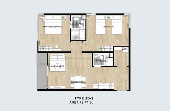 Blossom Condo @ Sathorn-Charoenrat - Floor Plan