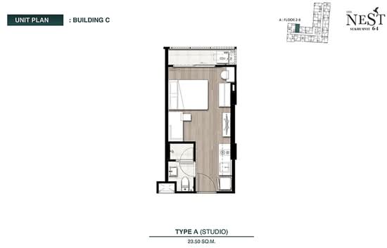 The Nest Sukhumvit 64 - Floor Plan