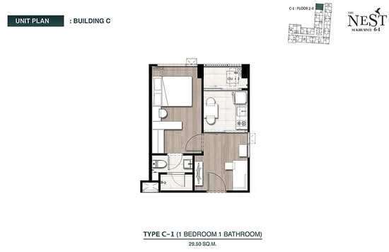 The Nest Sukhumvit 64 - Floor Plan