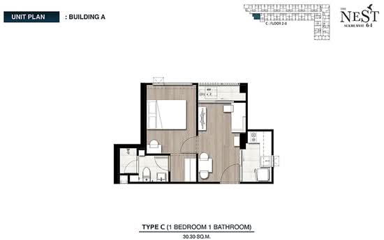 The Nest Sukhumvit 64 - Floor Plan