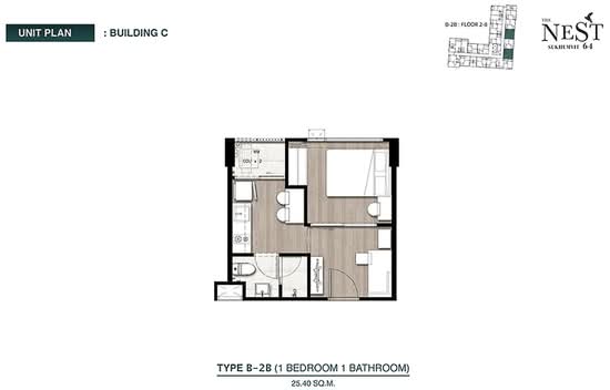 The Nest Sukhumvit 64 - Floor Plan