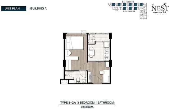 The Nest Sukhumvit 64 - Floor Plan