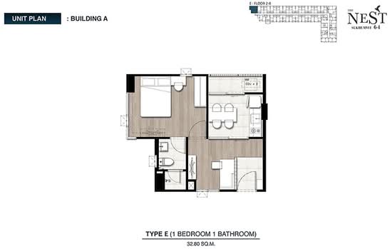 The Nest Sukhumvit 64 - Floor Plan
