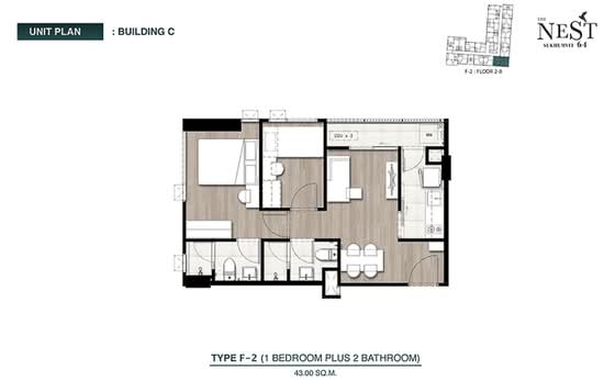 The Nest Sukhumvit 64 - Floor Plan