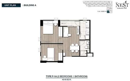 The Nest Sukhumvit 64 - Floor Plan