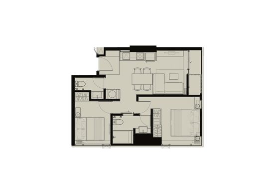 The FINE Bangkok Thonglor-Ekamai - Floor Plan