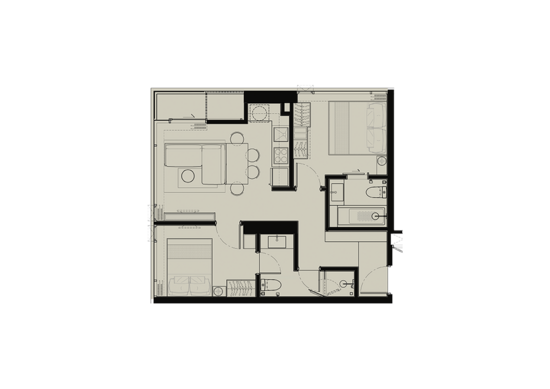 The FINE Bangkok Thonglor-Ekamai - Floor Plan